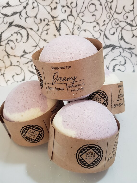 Dreamy Bath Bombs 5 oz Large Gift for Her Bath Fizzies Etsy