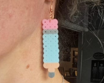 Dangly Perler Bead Pencils & Crayon Teacher Earrings