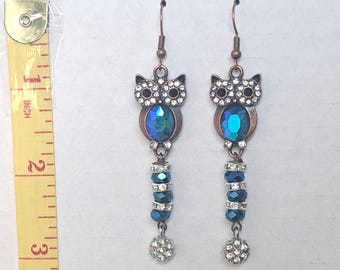 Nature & Whimsy Dangly Jeweled Earrings
