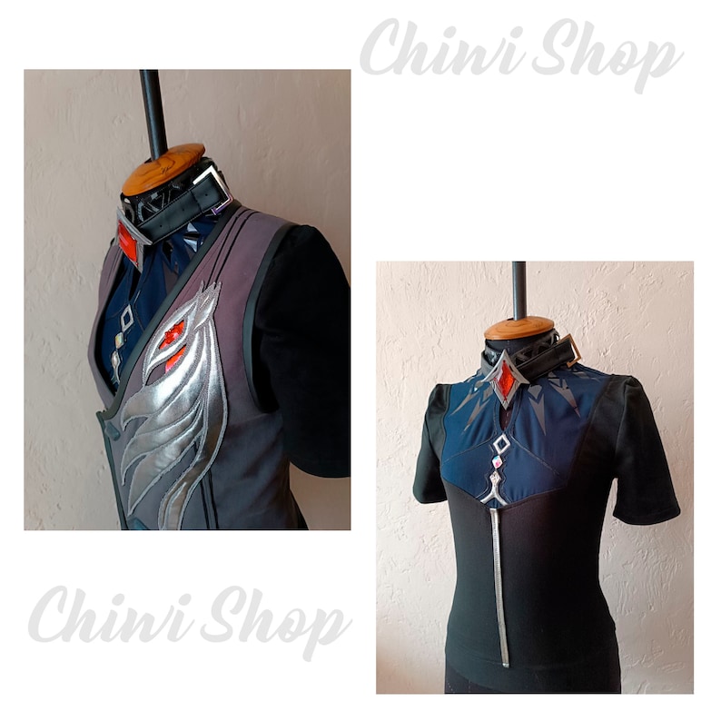 Diluc Red Dead of Night Genshin Cosplay Costume. Custom order image 7