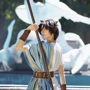 Telemachus-Cosplay-Kostüm. Prinz von Ithaka. Griechische Mythologie.