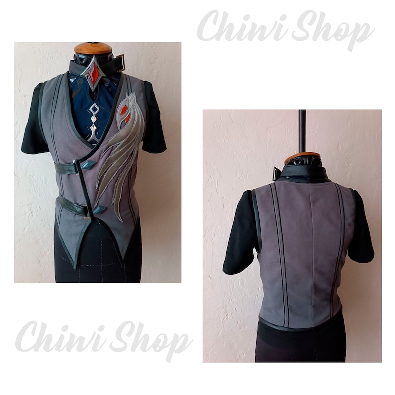 Diluc Red Dead of Night Genshin Cosplay Costume. Custom order image 6