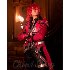 Diluc Red Dead of Night Genshin Cosplay Costume. Custom order.