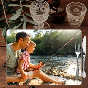 Personalised Photo Placemats * Sublimated (infused) onto Hardboard * Lasting Quality * Custom Family Table Decor * Keepsake *