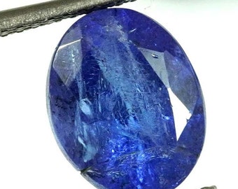 Natural Tanzanite Gemstone, Oval Faceted Cut (8X10mm)
