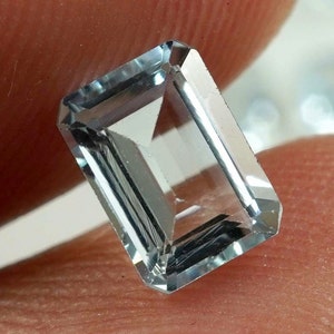 Natural Aquamarine Gemstone, Octagon Emerald Cut, Loose Stone, December Birthstone