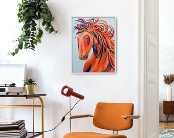Print - 'Fanta' - Colourful Horse Collection - Giclee Art Print
