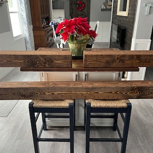 Mantle | Floating Shelves | Distressed Beam