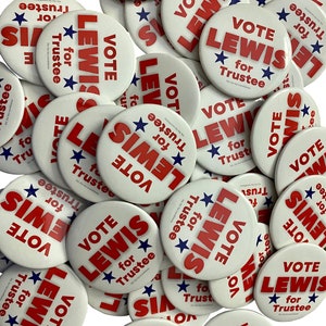 Vote For Candidate Election Custom Magnetic Button: Campaign Gear Gift Photo Badge Name Tag Button Pin Image Photo Personalized Magnet