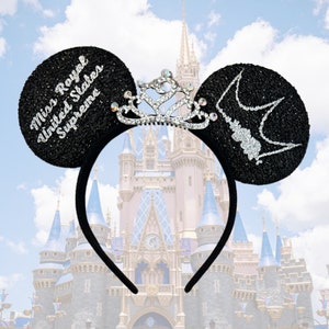 Pageant Title Magic Ears I Custom Crown Logo Personalized Headband