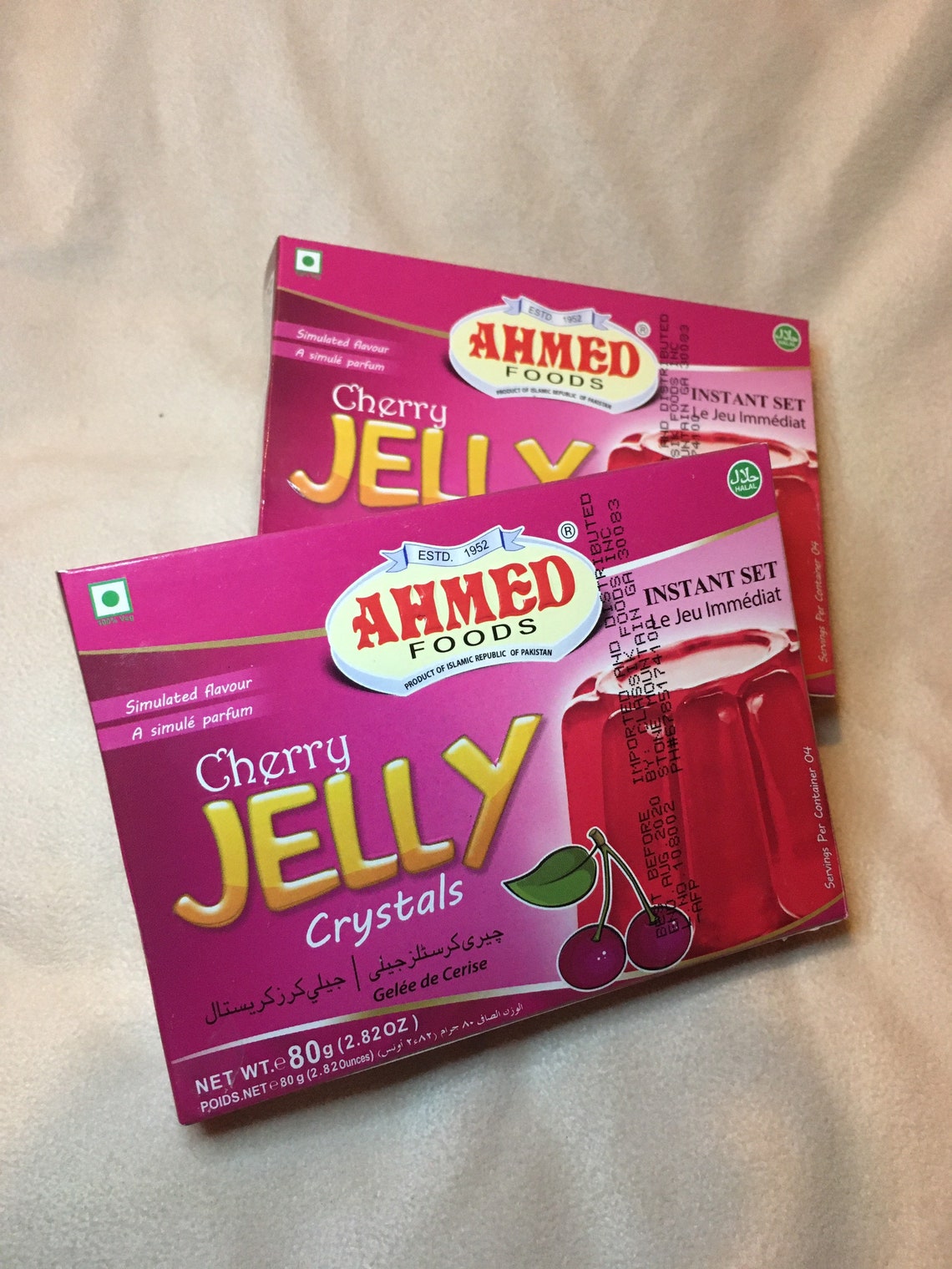 Halal Jelly Crystals Infused Cherry Instant Set Mix Molding Etsy