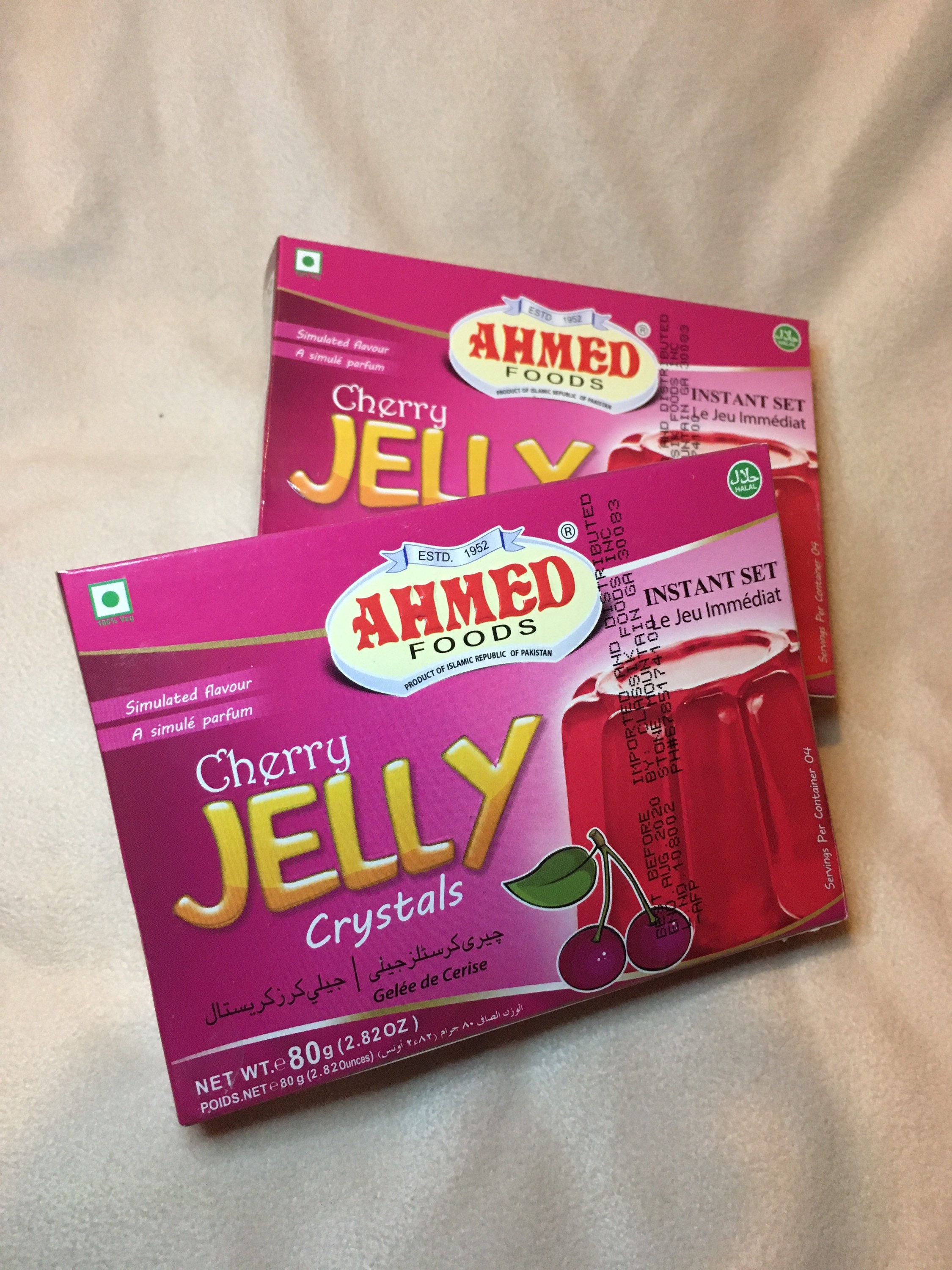 Halal Jelly Crystals Infused Cherry Instant Set Mix Molding Etsy