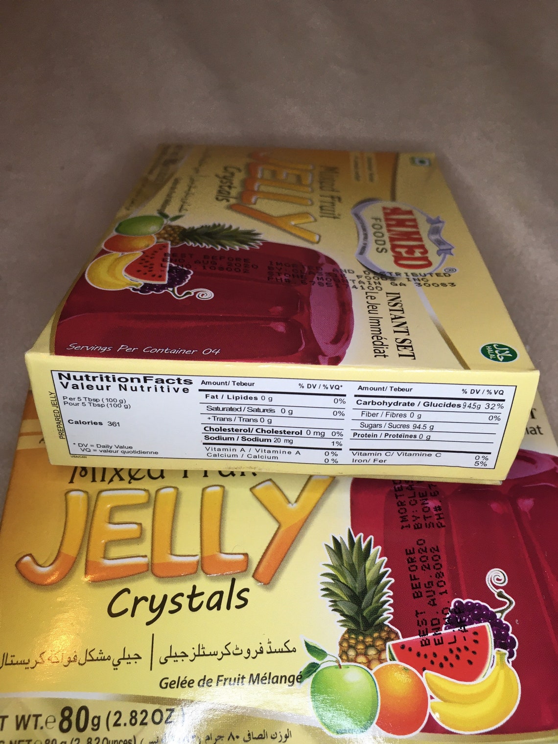 Halal Flavored Mixed Fruit Jelly Infused Crystals Mix Edible Etsy