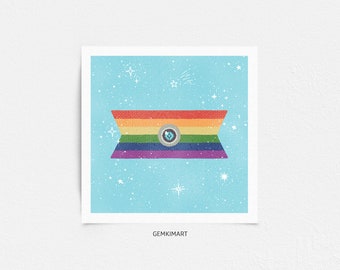 Pride Ghost Printable Art Digital Print Instant Download