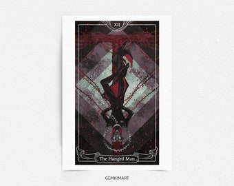 Felwinter The Hanged Man Tarot Card Printable Art Digital Print Instant Download