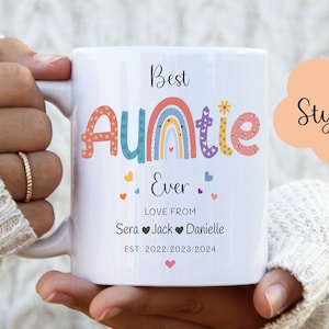 Auntie gift, Auntie Mug, Cute Auntie Mug, Best Auntie Mug, This Auntie is loved by mug, Auntie cup, Birthday gift, Christmas gift, Aunt Gift