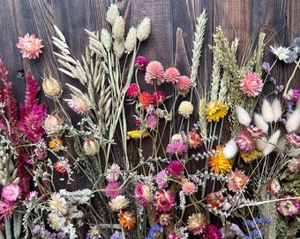 MEGA scatola di fiori secchi, confezione artigianale, mini fiore conservato, resina epossidica di fiori secchi, artigianato di gioielli, materiale fai da te, creazione di candele