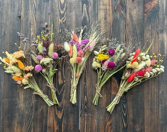 Dried Flowers Mini Bouquets, Small dry flower bunch, Bud Vase Flowers, Home decor, Preserved Flower Arrangement, Dried floral bouquet