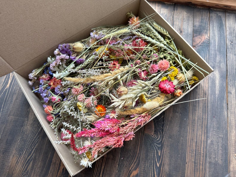Dried Flower MEGA Box, Craft Pack, Mini Preserved Flower, Dry Flowers Epoxy Resin, Jewelry Craft, DIY Material, Candle Making image 3