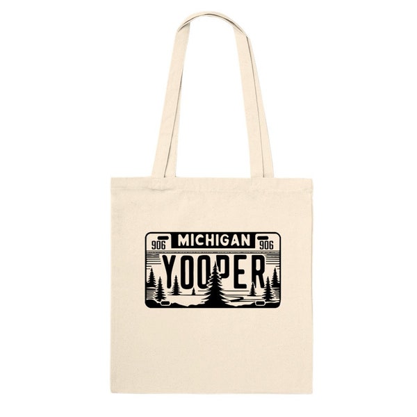 Yooper 906 Lic Plate Premium Tote Bag