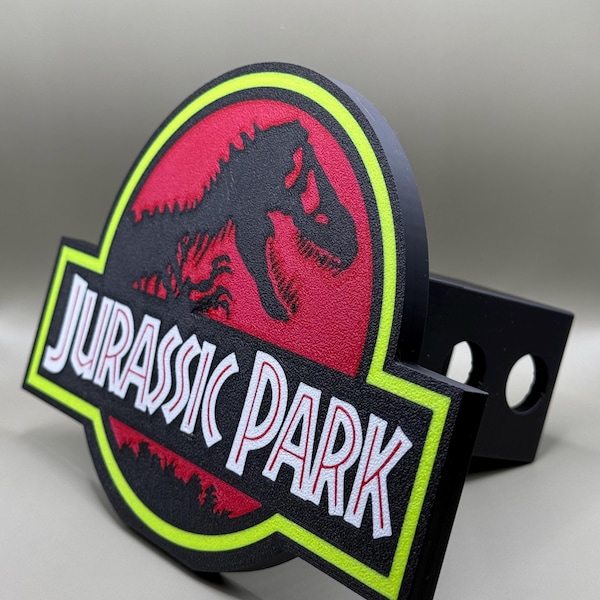 Jurassic Park Trailer Hitch Cover
