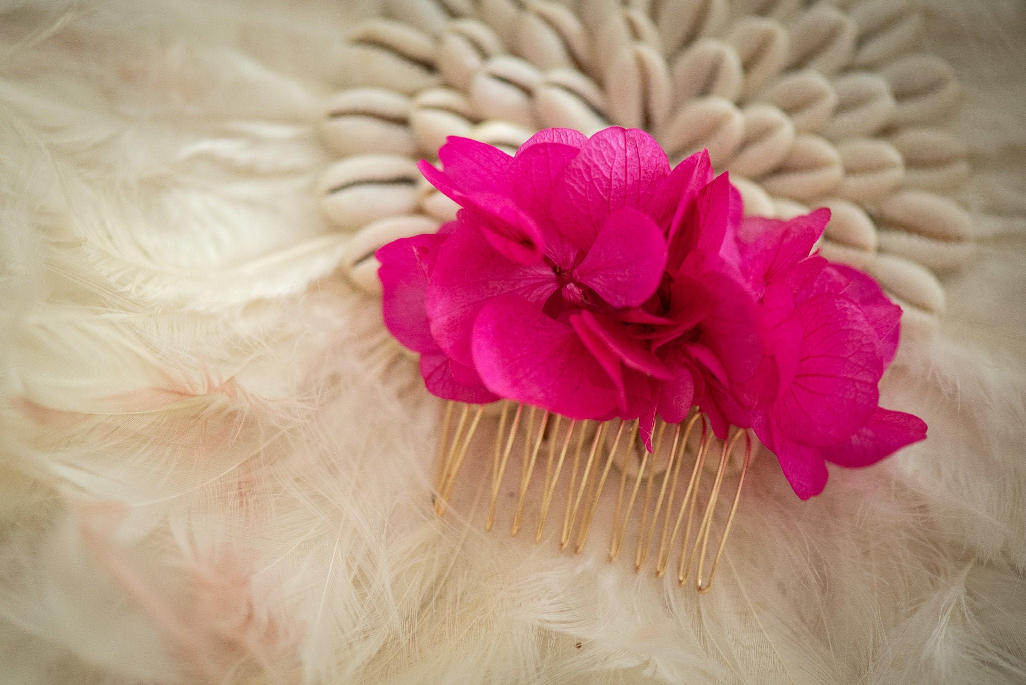 Peigne en Fleurs Séchées // Liliha