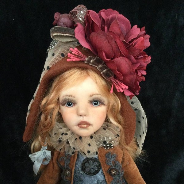 Artdoll, Authors handmade doll, Collectible boudoir doll, Gift for myself, gift for my friend, gift