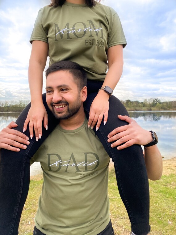 PAPA T shirts Vaderdag Vaderdagcadeau gepersonaliseerd T shirt