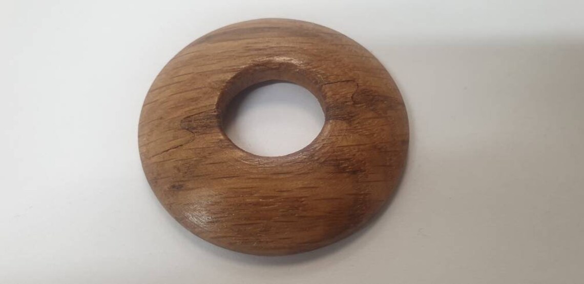 Wood Radiator Pipe Collar Solid Oak Cover 15mm to Fit Standard UK Pipes