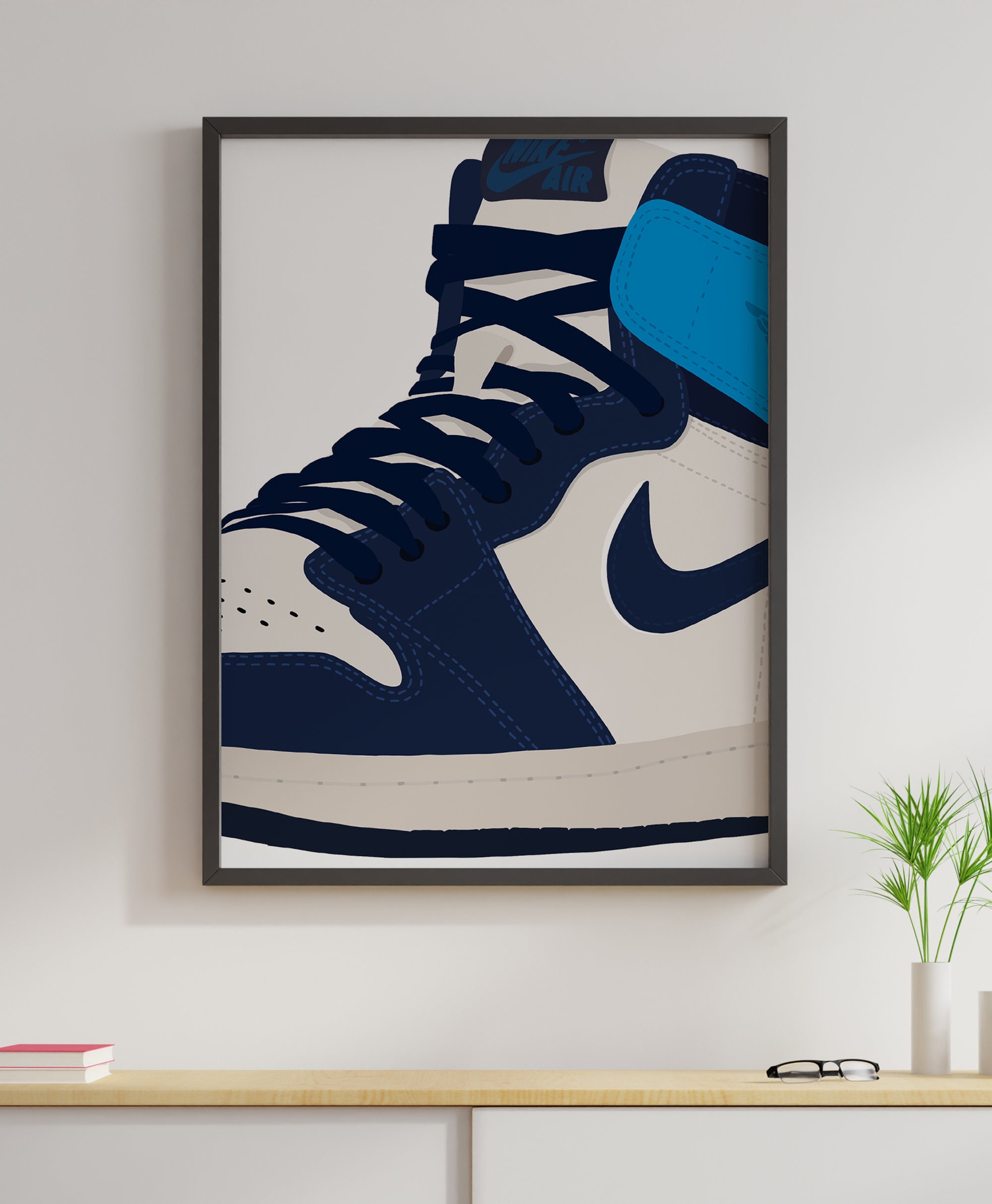 Affiche Air Jordan 1 Bleue | Obsidian