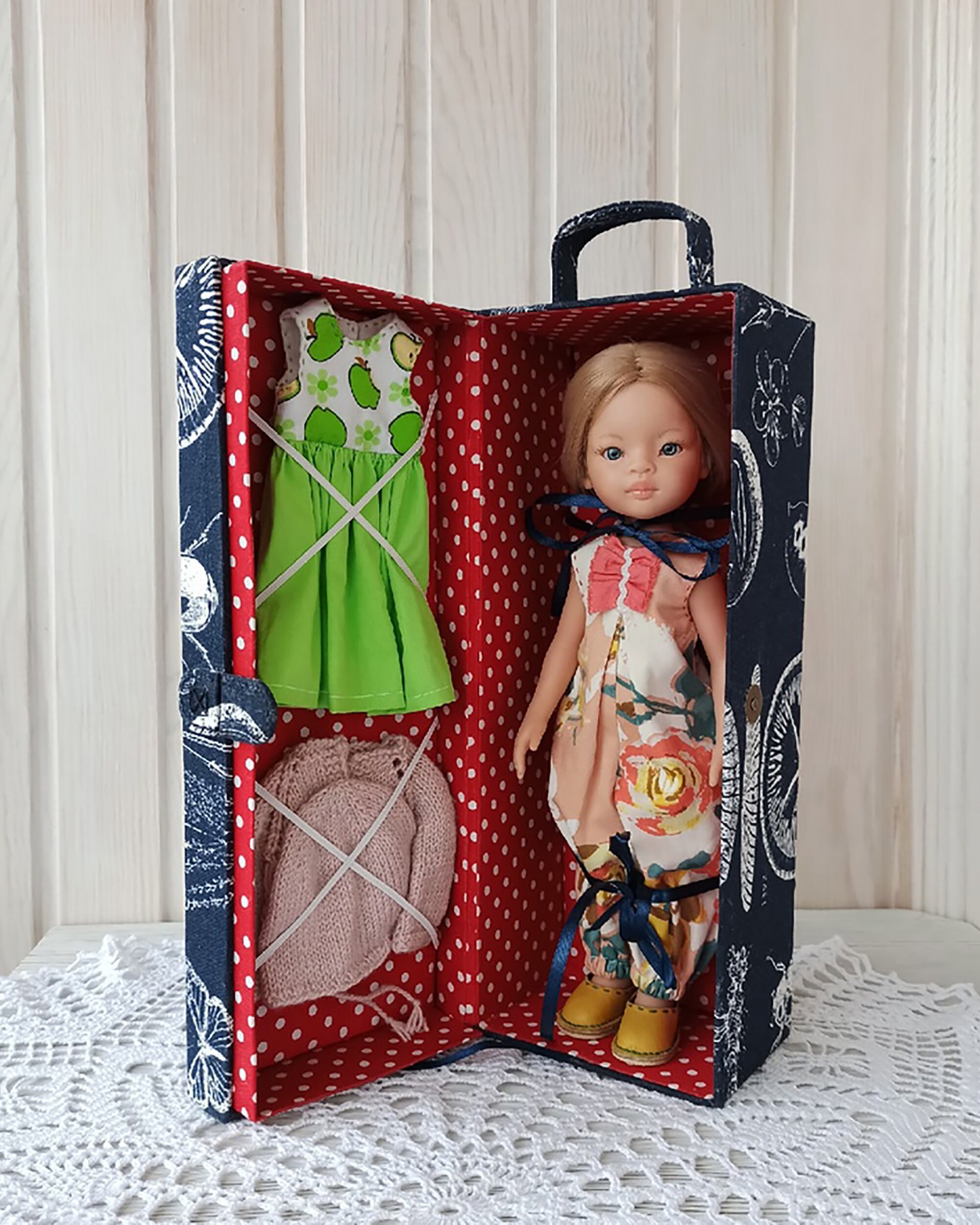 Decorative storage Box for Doll and her Clothes doll gift box Etsy