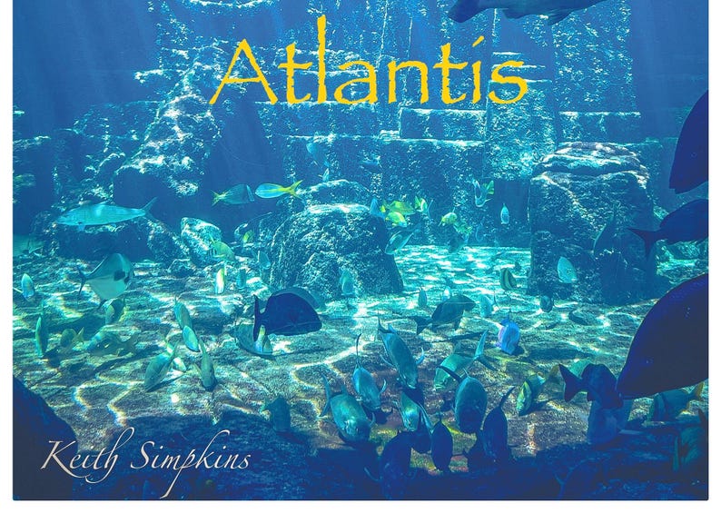Dreams of Atlantis, Landscape Postcards, Original Art Postcards - Etsy