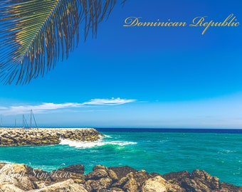Dominican Republic Postcard, Original Photography, Landscape Postcard