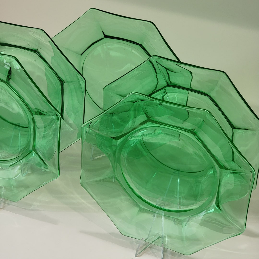 Vintage Octagonal Uranium Plates Etsy