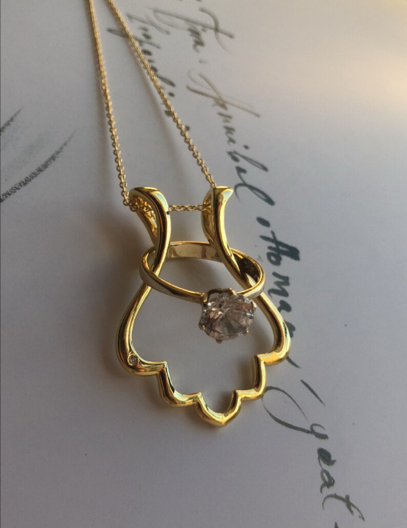 Ring Holder Necklace Nurse Gift Ring Necklace Ring Holder Etsy