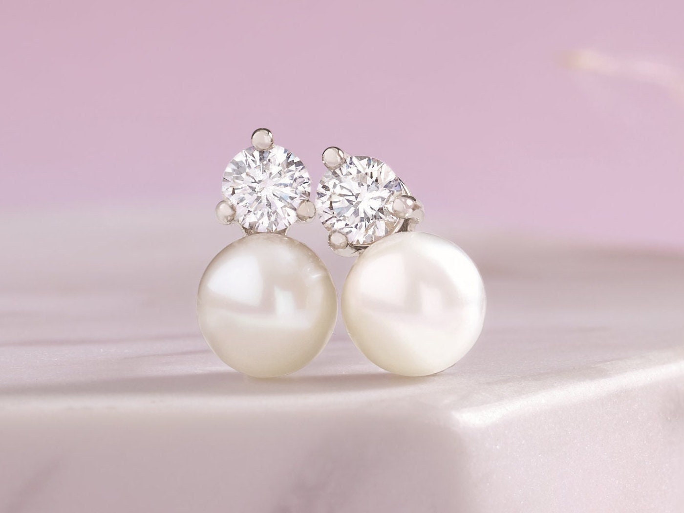 Gold Pearl & Diamante Stud Earring Pack