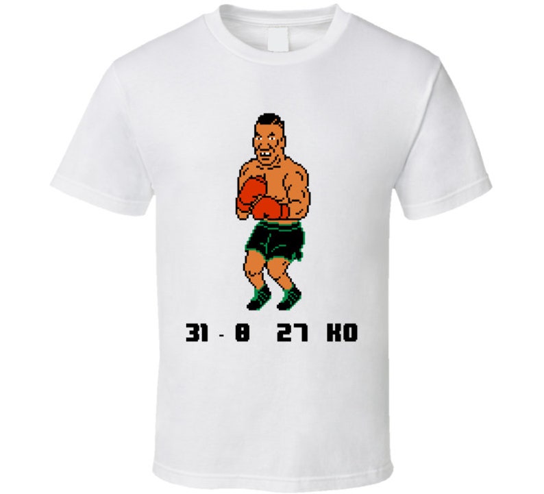 Mike Tyson Punch Out Nes Win Loss Record T Shirt | Etsy