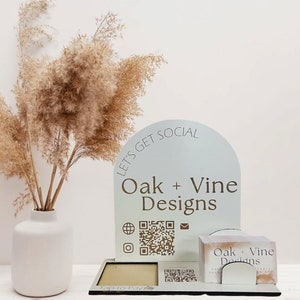 payment sign, custom logo sign, payment method and social media, QR code business sign