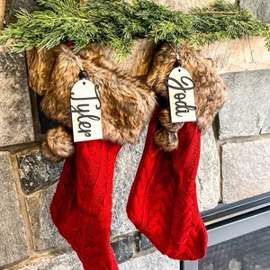 Christmas Stocking Tags, Personalized tags for xmas stockings, xmas stocking Tags, Personalized Christmas stocking tags, unique stocking tag