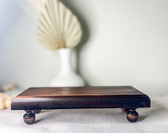 Handmade Wooden Soap Riser Tray - Premium Wood, Small Stand, wooden tray with feet, Elevate Your Home Decor