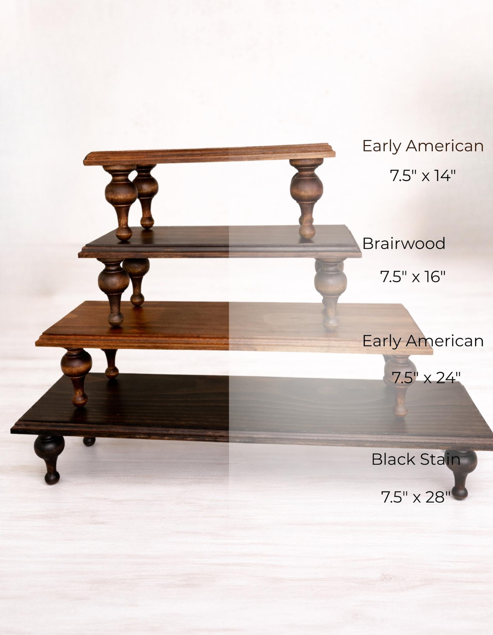 Decorative Wood Riser With Legs - Coffee Bar Decor, Kitchen Counter ...