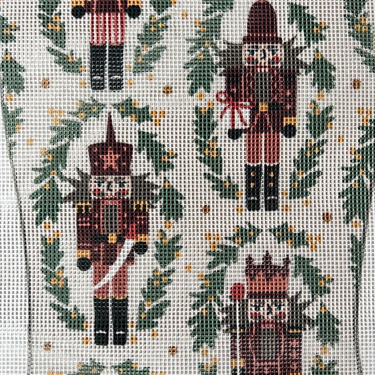 Nutcrackers Needlepoint Christmas Stocking Kit Personalized Etsy