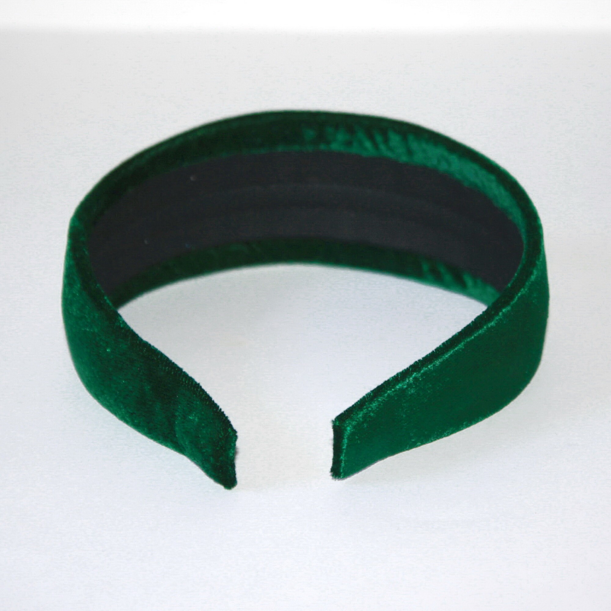 Dark Green silk velvet headband for women adjustable hair band Etsy