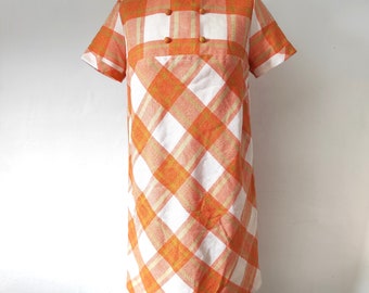Vintage 1960er Jahre Mini Kleid, Twiggy Style Go-Go Kleid, Mod Mini Kleid 1960's