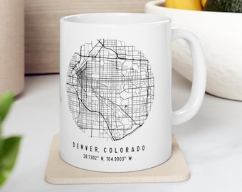 Individuelle City Map Kaffeetasse: Personalisiertes Reisegeschenk