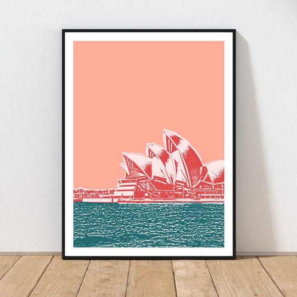 Opera House Art Print by Embarcadero Prints | Opera House Wall Art | Sydney Art Print | Australia Wall Art Decor