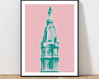 Philadelphia City Hall Art Print by Embarcadero Prints | City Hall Wall Art | Philadelphia Art Print | Pennsylvania Wall Art Decor