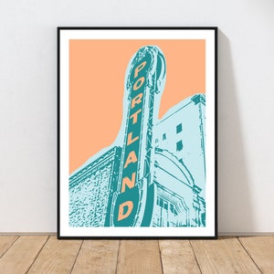 Portland Arlene Schnitzer Concert Hall Art Print by Embarcadero Prints | The Schnitz Wall Art | Portland Art Print | Oregon Wall Art Decor