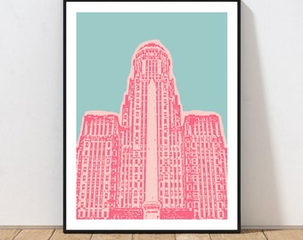 Buffalo City Hall Art Print by Embarcadero Prints | City Hall Wall Art | Buffalo Art Print | New York Wall Art Decor