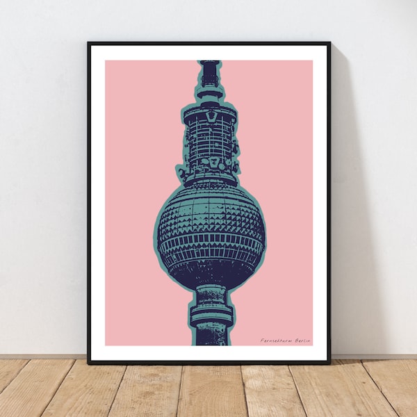 Berlin TV Tower Art Print by Embarcadero Prints | TV Tower Wall Art | Berlin Art Print | Germany Wall Art Decor